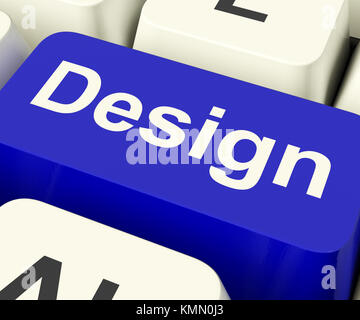 Design Computer Key Means Creative Artwork Online Stock Photo