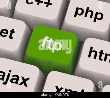 Ftp Key Showing File Transfer Protocol Stock Photo