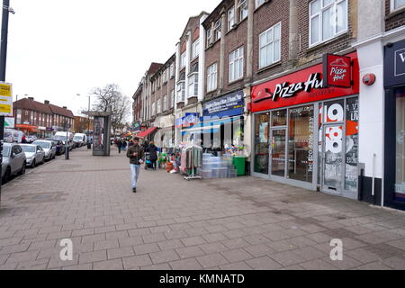 Pizza Hut on Kingsbury High Street, London, United Kingdom Stock Photo