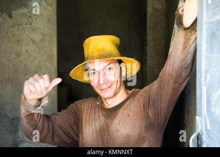 Local man in Cienfuegos, Cuba Stock Photo