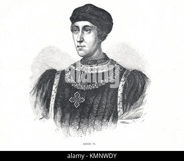 King Henry VI of England, 1421-1471, 1st Reign 1422-1453, 2nd Reign 1470-1471 Stock Photo