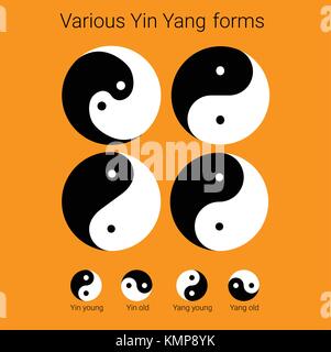 Black and white yin yang symbol on a transparent background Stock ...