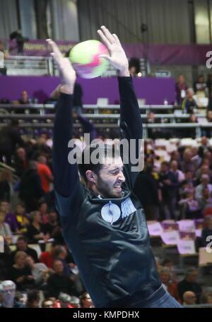 Nantes, France. 07th Dec, 2017. Cyril Dumoulin (HBC Nantes) during the French Championship Lidl StarLigue Handball match between HBC Nantes and Paris Saint-Germain on December 7, 2017 at Halle XXL in Nantes, France - Photo Laurent Lairys/DPPI Credit: Laurent Lairys/Agence Locevaphotos/Alamy Live News Stock Photo