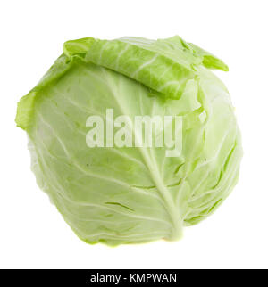 Photo cabbage-head on a white background Stock Photo