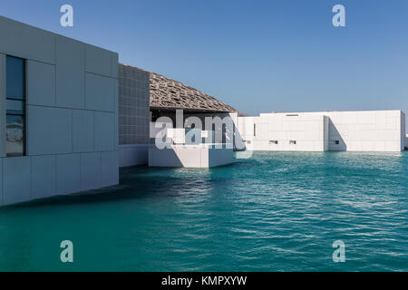 Abu Dhabi, United Arab Emirates, December 5, 2017: The Louvre on Saadiyat Island. Stock Photo