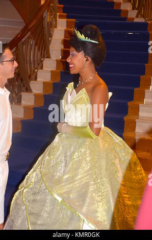 Tiana from the Princess and the Frog on the Disney Dream Cruise Ship Stock  Photo - Alamy