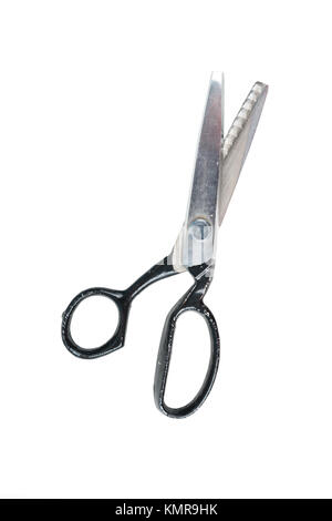 Small Closed Metal Sewing Scissors Isolated On A White Background