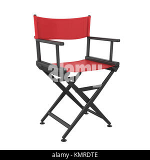 Movie Director Chair Isolated Stock Photo
