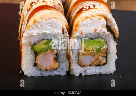 Tradittional Japan Eel roll Stock Photo