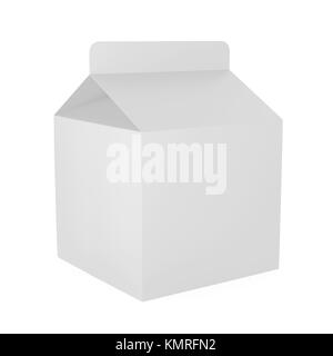 Milk Carton Box Isolated Stock Photo