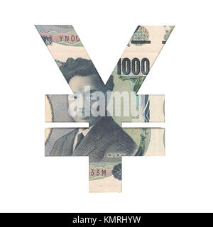 Japanese Yen Money Sign Isolated Stock Photo