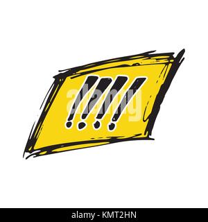 Comic book speech bubble, cartoon sound effect. Hand drawn pop art style sign vector illustration Stock Vector