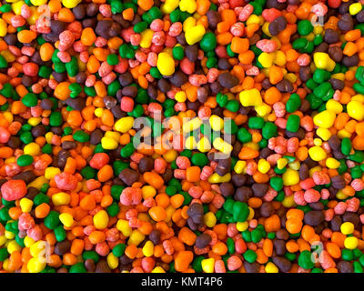 Colorful rock candy background close up Stock Photo