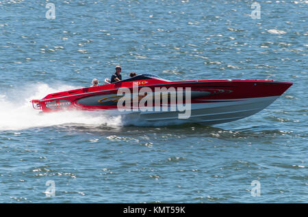 30 ft cigarette boat Image of a Vice 30 Cigarette boat traveling at high speed on the Columbia  River near Vancouver Washington Stock Photo
