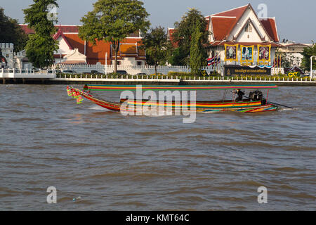 Bangkok, Thailand.  Water Taxi on the Chao Phraya River. Stock Photo