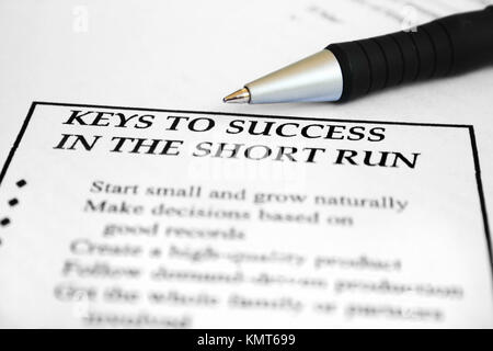 Keys to sucess Stock Photo