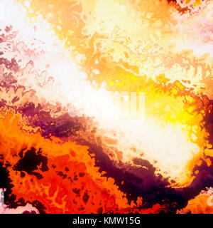 Burning clouds, red flames, abstract illustration