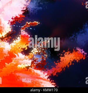 Burning flames explosion abstract background illustration