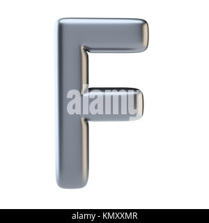 Metal letter uppercase Stock Photo