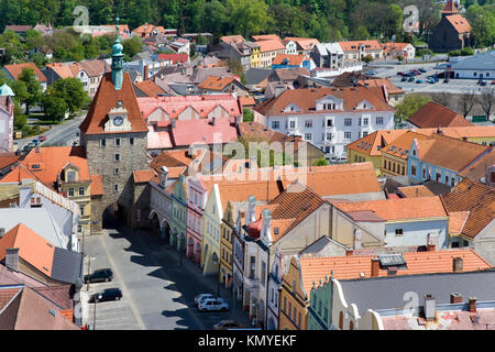 historical town Domazlice, western Bohemia, Czech republic Stock Photo