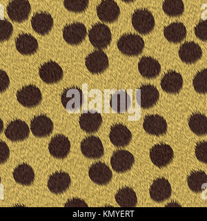 cheetah fur repeating pattern tile. a simple abstract background illustration Stock Photo