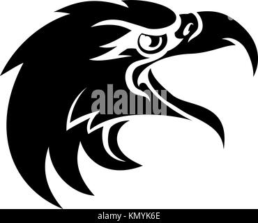 Eagle Head in Profile Stock Vector