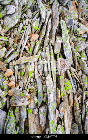 Texture of stones on a mountain Stock Photo