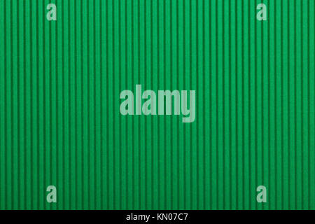 cardboard corrugated pattern background vertical at green color Stock Photo