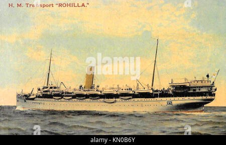 HM TRANSPORT SHIP ROHILLA later commissioned as hospital ship HMHS ...