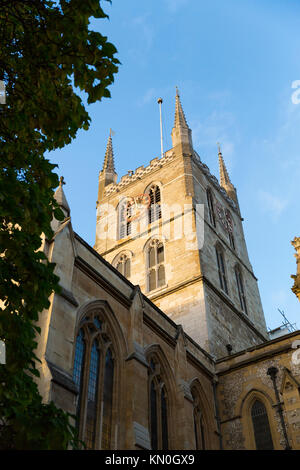 Southwark Cathedral (The Cathedral and Collegiate Church of St Saviour and St Mary Overie) - Southwark, London, UK - 8th December Stock Photo