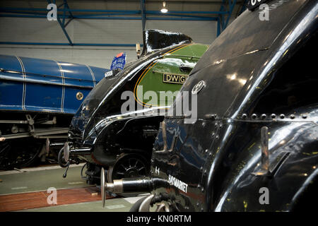 Dwight D Eisenhower 60008 at the Great Gathering of A4 Steam Locomitives at the National Railway Museum, York, UK - November 2013 Stock Photo