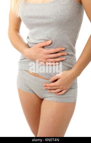 Constipation stretch waist turn - Stock Illustration [48258658