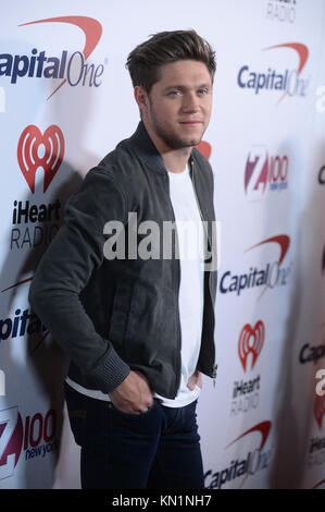 Niall Horan attends the Z100's Jingle Ball 2017 press room on December 8, 2017 in New York City. Stock Photo