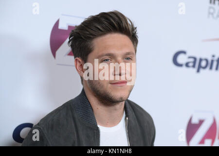 Niall Horan attends the Z100's Jingle Ball 2017 press room on December 8, 2017 in New York City. Stock Photo