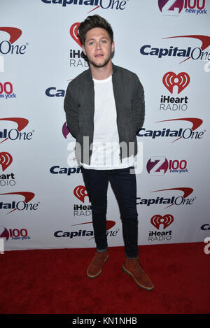 Niall Horan attends the Z100's Jingle Ball 2017 press room on December 8, 2017 in New York City. Stock Photo