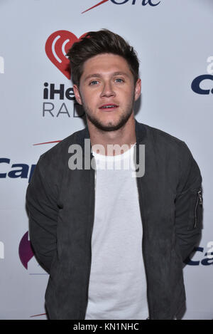 Niall Horan attends the Z100's Jingle Ball 2017 press room on December 8, 2017 in New York City. Stock Photo