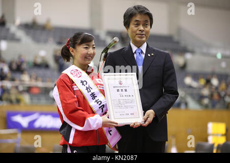 Sky Hall Toyota, Aichi, Japan. 9th Dec, 2017. Asuka Teramoto (JPN), DECEMBER 9, 2017 - Artistic Gymnastics : Toyota International Gymnastics Competition 2017 at Sky Hall Toyota, Aichi, Japan. Credit: YUTAKA/AFLO SPORT/Alamy Live News Stock Photo