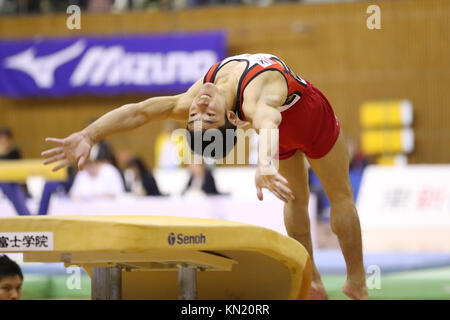 Sky Hall Toyota, Aichi, Japan. 10th Dec, 2017. Kenzo Shirai (JPN), DECEMBER 10, 2017 - Artistic Gymnastics : Toyota International Gymnastics Competition 2017 Men's Apparatus Vault at Sky Hall Toyota, Aichi, Japan. Credit: YUTAKA/AFLO SPORT/Alamy Live News Stock Photo