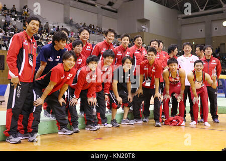 Sky Hall Toyota, Aichi, Japan. 10th Dec, 2017. Japan team group, DECEMBER 10, 2017 - Artistic Gymnastics : Toyota International Gymnastics Competition 2017 at Sky Hall Toyota, Aichi, Japan. Credit: YUTAKA/AFLO SPORT/Alamy Live News Stock Photo