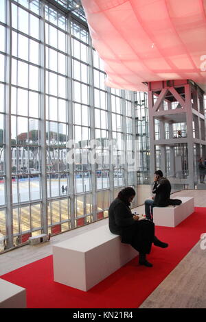 Rome, Italy. 09th Dec, 2017. The Small to Medium Sized Book Publishers Fair 'Più libri più liberi' held for the first time at the Nuvola di Fuksas Cloud state of the art Convention Centre in the EUR district of Rome Italy ©Gari Wyn Williams/Alamy Live News Credit: Gari Wyn Williams/Alamy Live News Stock Photo