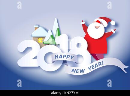 Happy new year card Stock Vector