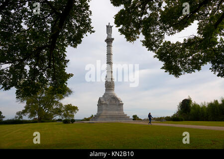 USA Virginia VA Yorktown The Yorktown Victory Monument National Historic Park Battlefield Stock Photo