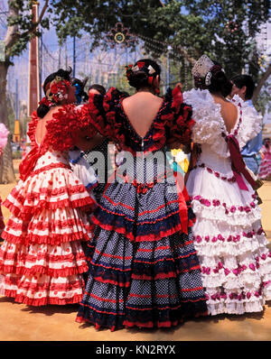 Spanish Ladies at Jerez Frontera Horse 
