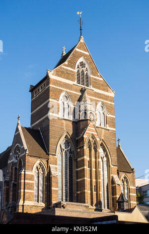 St. Alban the Martyr, St Alban's Church, Holborn, London, UK. Designed by William Butterfield Stock Photo