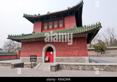 Bell towe (Zhong Lou) in Temple of Earth also called Ditan Park in Beijing, China.