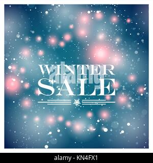 Winter sale card Stock Vector