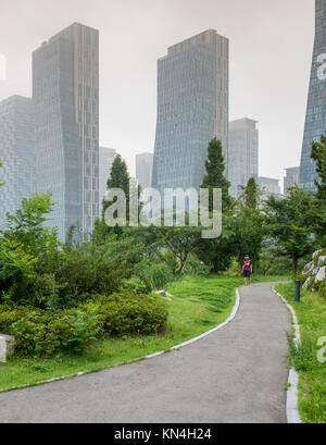 Songdo, Incheon, Seoul, South Korea, City Scapes Stock Photo