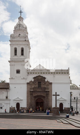 Quito church - Santo Domingo church, Plaza Santo Domingo, Quito, Ecuador South America Stock Photo