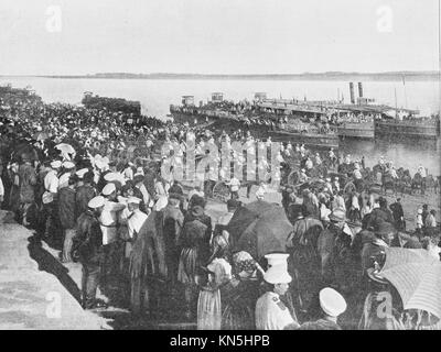 Boxer Rebellion 1900, Russian Army, Cossack Colonel receiving the flag ...