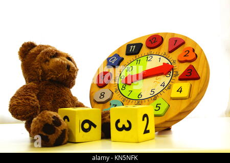 Educational Teddy Bear Stock Photo